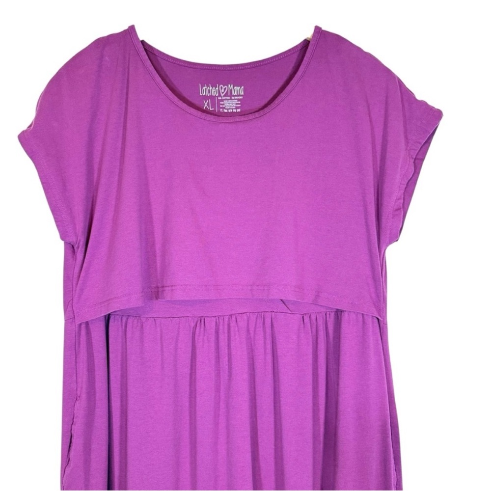 Latched Mama Vibrant Purple Maxi Dress - Picture 2 of 8